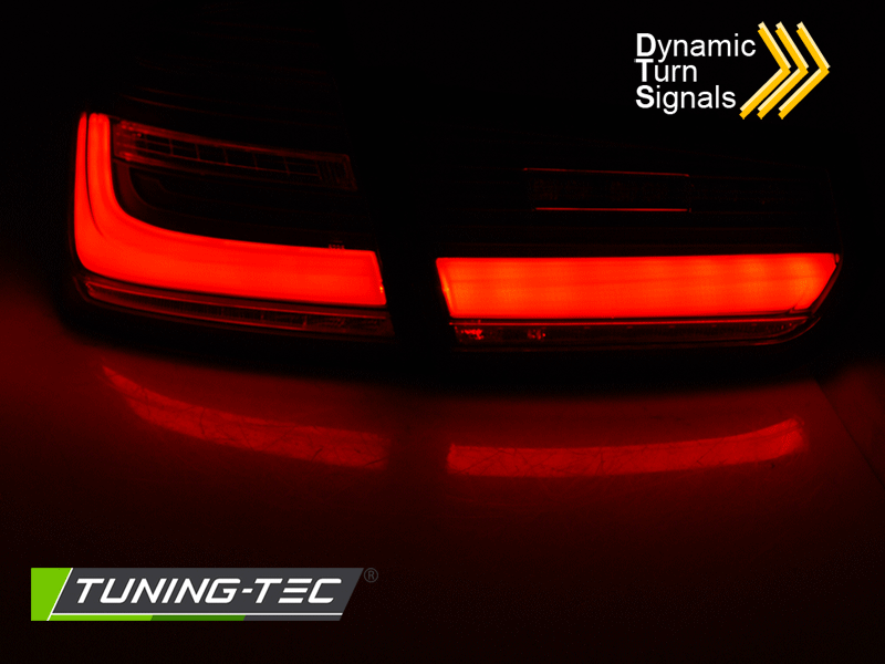 Tuning-Tec Bmw F30, LED BAR, Füst-fekete, Futó indexes, 2011-2018-ig tuning hátsó lámpa 1