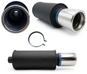Paragi 101mm-es, kerek, 60mm-es bemenő csővel, hossza véggel együtt 600mm, műbizonylatos sportkipufogó