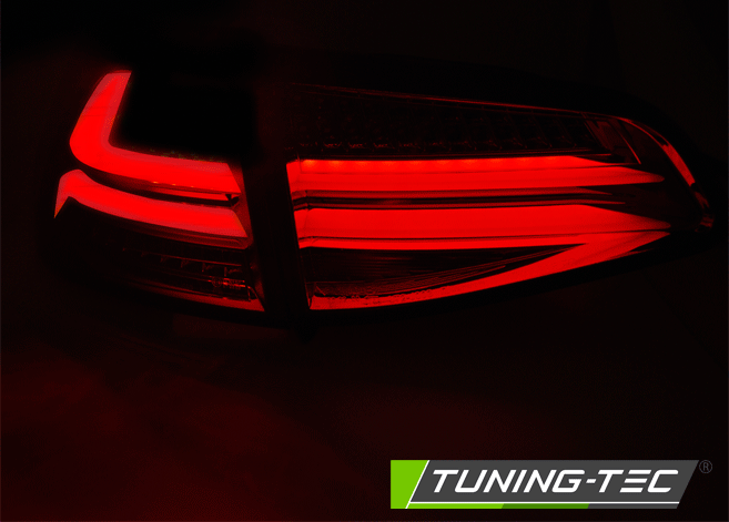 Tuning-Tec Vw, Volkswagen Golf 7 Hatchback, 2013-tól, ledes, króm-piros tuning hátsó lámpa 1