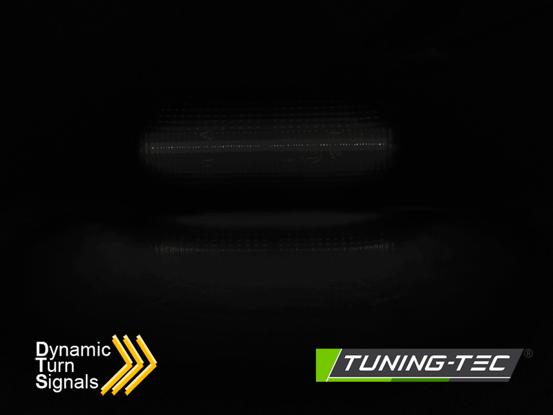 Tuning-Tec Volkswagen Golf 4, Caddy, Eos, Jetta, Sharan, Lupo, Passat, Transporter, Polo, Skoda Fabia, Roomster, Octavia, Superb, Seat Leon, Toledo, Ibiza, Caddy MK3 futó fényes index, füst irányjelző, index 1