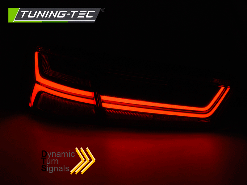 Tuning-Tec Audi A6 (Typ 4G C7) Sedan, 2011-2014-ig, ledes, turn signal, fekete tuning hátsó lámpa 1