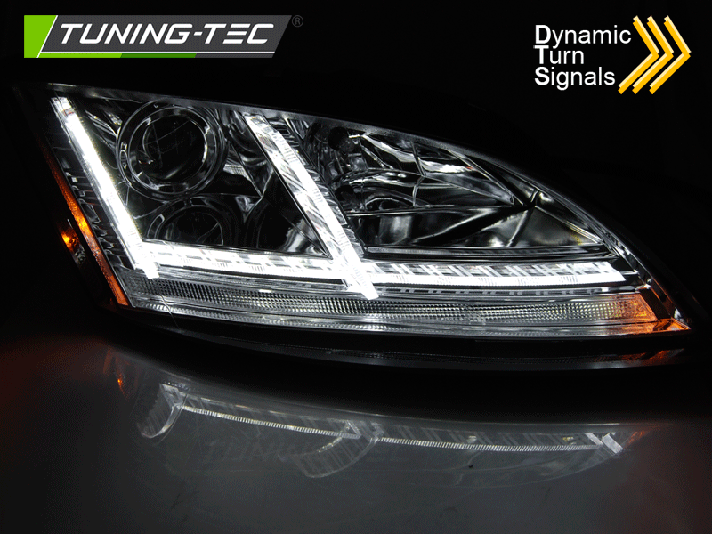 Tuning-Tec Audi TT (Typ: 8J), 2006-2010-ig, Dynamic Turn Signal, króm tuning lámpa 1