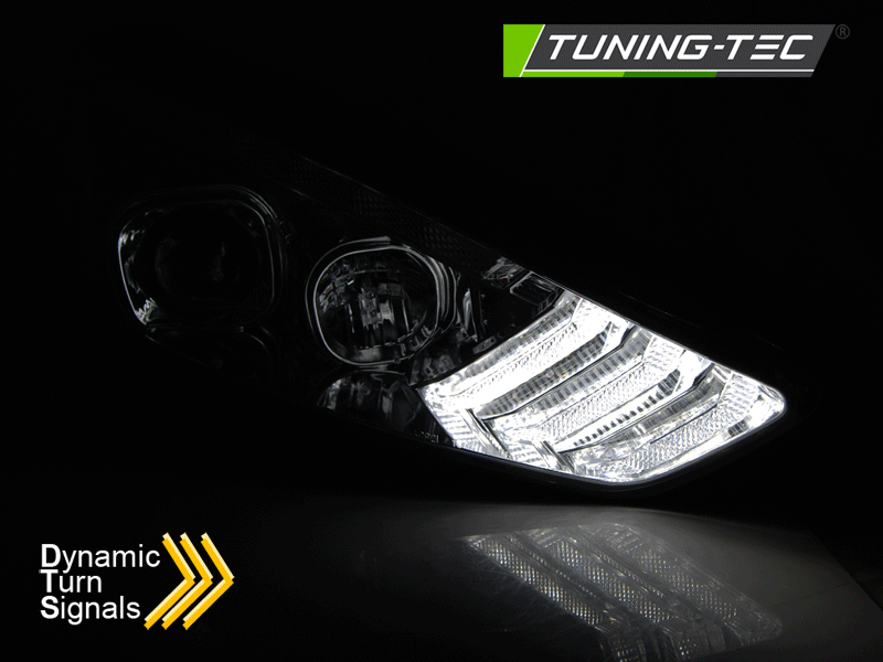 Tuning-Tec Ford Focus III., futó indexes, 2015-2018-ig, króm DRL tuning lámpa 1