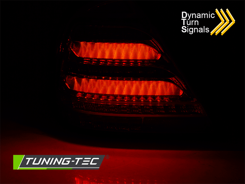 Tuning-Tec Mercedes Benz, C-Klasse, W203, Dinamikus futó fényes index, LED-es, 2000-2004-ig, füst tuning hátsó lámpa 1