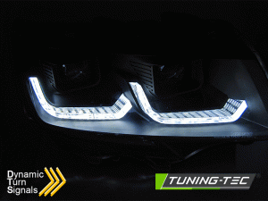 Tuning-Tec Volkswagen Transporter, T6.1, DRL, futó indexes,  LED-es, Tube Light, 2020-tól, fekete tuning lámpa 1