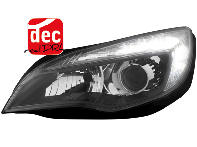 AutoStyle Opel Astra J DRL 5 ajtós 2009-2015 - Fekete tuning lámpa 1