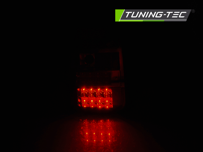 Tuning-Tec Volkswagen Transporter T5, LED-es, 2010-2015-ig, piros-füst, csak dupla ajtós típusokhoz tuning hátsó lámpa 3