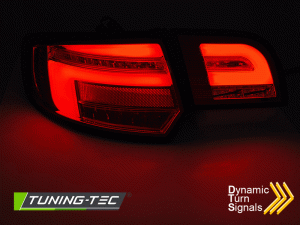 Tuning-Tec Audi A3 8P Sportback, futófényes indexel, Full LED, 2003-2008-ig, fekete tuning hátsó lámpa 1