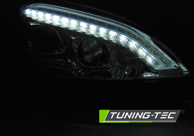 Tuning-Tec Mercedes W221 Dayline, 2005-2009-ig, D1S Xenon foglalattal, fekete tuning lámpa 1