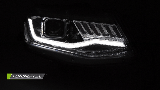 Tuning-Tec Chevrolet Camaro, 2016-2018-ig, gyárilag Xenonos, futó indexes, króm tuning lámpa 1