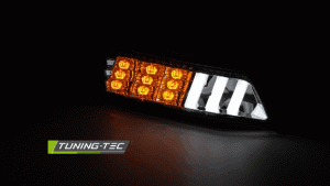 Tuning-Tec Ford Mustang, 2015-2017-ig, füst, nappali fénnyel ellátott (DRL), futófényes irányjelző, index 1