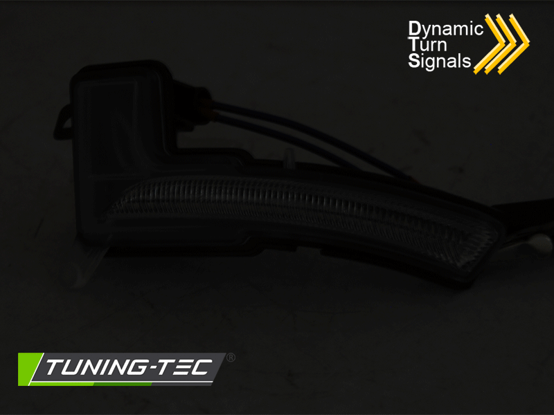 Tuning-Tec Renault Clio IV, 2016-2019-ig, Dinamikus LED-es, fehér, visszapillantóba való irányjelző, index 1