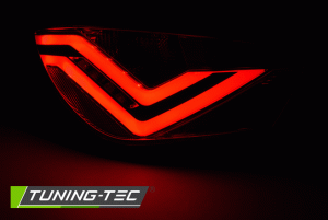 Tuning-Tec Seat Ibiza (Typ: 6J), 3 ajtós, 2008.06-2012-ig, piros tuning hátsó lámpa 1