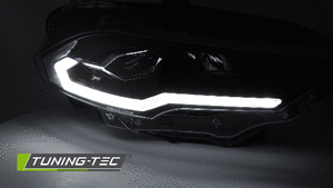 Tuning-Tec Ford Mustang 2018-2021-ig futófényes index-el, Full Led, fekete, üdvözlőfény funkciós tuning lámpa 4