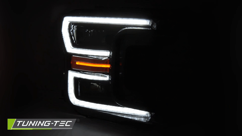 Tuning-Tec Ford F150 2017-2020-ig, futó fényes index-el, fekete, Full LED, üdvözlőfény funkciós tuning lámpa 1