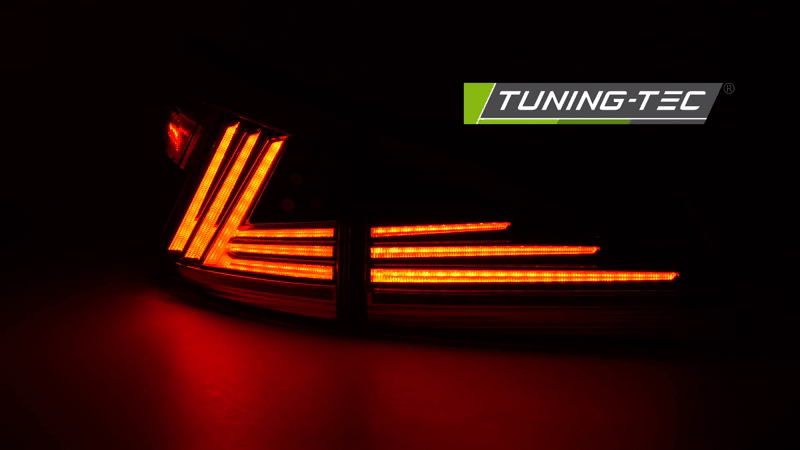 Tuning-Tec Lexus IS II, 2006-2013-ig, üdvözlőfény funkciós, futó fényes index-el, FULL LED füst tuning hátsó lámpa 1