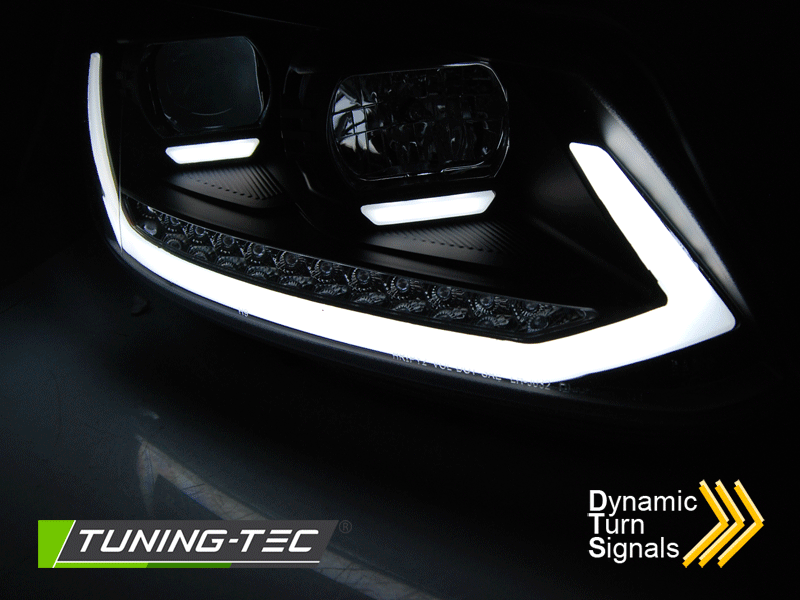 Tuning-Tec Volkswagen Touran, 2010-2015-ig, Fekete, Futó fényes indexel tuning lámpa 5