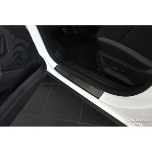 Avisa Avisa Black Inox küszöbvédők Dacia Bigster 2024-hez - "Lines" - 4 részes Door sill protectors