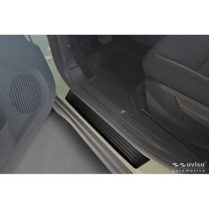 Avisa Avisa Matt Black Inox küszöbvédők alkalmas Fiat Grande Panda (328) 2025- - 'Lines' - 4 részes Door sill protectors