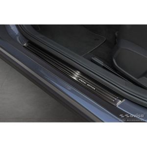 Avisa Avisa fekete rozsdamentes acél küszöbvédők a Volkswagen VI Polo 2017-hez - - 'Special Edition' - 4 részes Door sill protectors