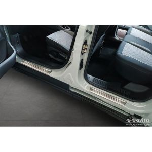 Avisa Avisa rozsdamentes acél küszöbvédők a Ford Tourneo Courier II 2023-hoz - "Lines" - 4 részes Door sill protectors