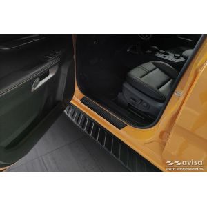 Avisa Avisa alumínium küszöbvédők alkalmas Ford Ranger VI 2022- és Volkswagen Amarok II 2023-hoz - 'Riffled Plate' - 4 részes - Fekete Door sill protectors