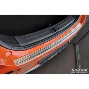 Avisa Avisa rozsdamentes acél hátsó lökhárító védő, alkalmas MG ZS FL 2019-2024 - ezüst Rear bumper sill protection