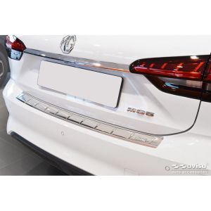 Avisa Avisa rozsdamentes acél hátsó lökhárító védő, alkalmas MG 5 SW (EV) 2022- - ezüst Rear bumper sill protection