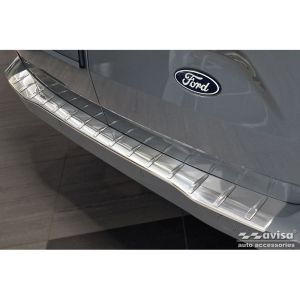 Avisa Avisa rozsdamentes acél hátsó lökhárítóvédő, alkalmas Ford Transit Custom és Tourneo Custom (V710) 2023- / Volkswagen Transporter T7 2024- - Ezüst Rear bumper sill protection
