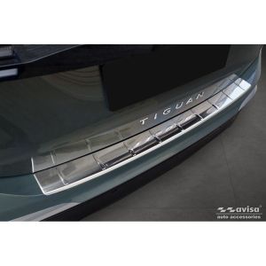 Avisa Avisa rozsdamentes acél hátsó lökhárítóvédő, alkalmas Volkswagen Tiguan (CT1) 2024- - ezüst Rear bumper sill protection