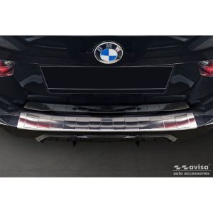 Avisa Avisa rozsdamentes acél hátsó lökhárítóvédő, alkalmas BMW 3-as Touring (G21) Facelift 2022-hez - M-csomaggal - ezüst Rear bumper sill protection