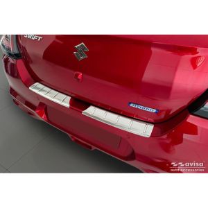 Avisa Avisa rozsdamentes acél hátsó lökhárító védő Suzuki Swift VI 2024-hez - Ezüst - 2 részes Rear bumper sill protection