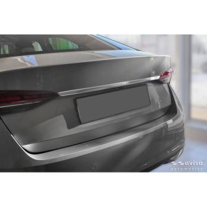 Avisa Avisa szálcsiszolt, rozsdamentes acél csomagtartó csomagtérajtó kárpitburkolata alkalmas Skoda Octavia IV Liftback (NX3) 2019-2024 & Facelift 2024-hez Rear bumper sill protection