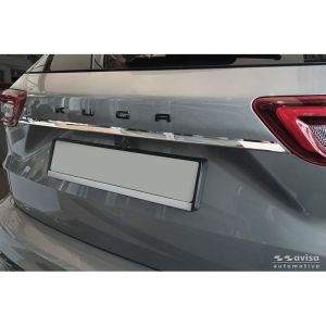 Avisa Avisa krómozott rozsdamentes acél csomagtartó csomagtérajtó kárpitburkolat, amely alkalmas a Ford Kuga III 2019-2024 & Facelift 2024-hez Rear bumper sill protection