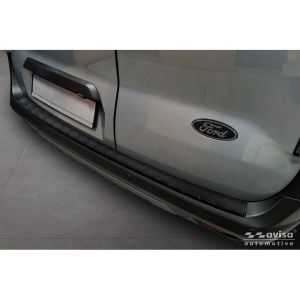 Avisa Avisa alumínium hátsó lökhárító védő, alkalmas Ford Transit Courier II / Tourneo Courier II 2023- - Matt fekete Rear bumper sill protection