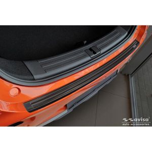 Avisa Avisa rozsdamentes acél hátsó lökhárító védő, alkalmas MG ZS FL 2019-2024 - fekete Rear bumper sill protection