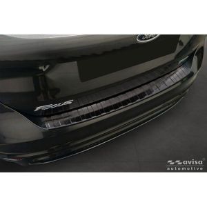 Avisa Avisa rozsdamentes acél hátsó lökhárítóvédő, alkalmas Ford Focus III HB Facelift 2014-2018 & FiĂ«sta 2017-2023 - fekete Rear bumper sill protection