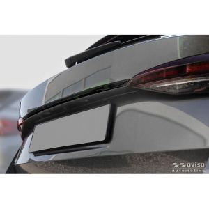 Avisa Avisa fekete krómozott rozsdamentes acél csomagtérajtó burkolat, alkalmas Skoda Octavia IV Combi (NX5) 2019-2024 & Facelift 2024-hez Rear bumper sill protection