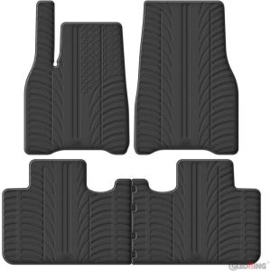 Gledring Gledring Gumi autószőnyeg készlet a Tesla Model Y FL 'Juniper' 2025-hez megfelelő (T profil 4 darab) Custom-fit Rubber Mats