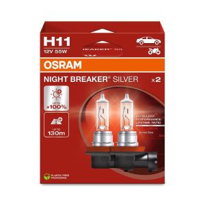 Osram Osram Night Breaker ezüst halogén izzók - H11 - 12V/55W - 2 db-os készlet Lamp kits