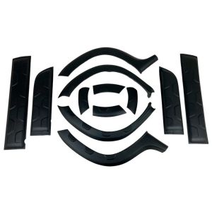 Oneway Egyirányú komplett karosszériakészlet Dacia Duster I 2010-2017 (Offroad) számára (Duster jelölés nélkül) - Matt fekete Complete body kits