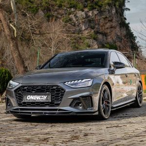 Oneway Egyirányú komplett karosszéria-készlet Audi A4 (B9) Sedan S4/S-Line Facelift 2019-2024 modellhez - Fényes fekete Complete body kits