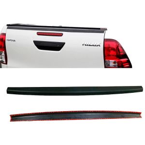 Oneway Egyirányú csomagtérajtó sapka megfelelő Toyota Hilux 2015-2020 - Matt fekete Rear bumper sill protection