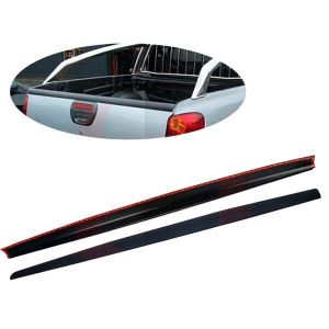 Oneway Egyirányú csomagtérajtó sapka alkalmas Mitsubishi L200 Triton 4 2007-2014 - Matt fekete Rear bumper sill protection