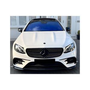 Oneway Egyirányú első légterelő alkalmas Mercedes E-Class E63 AMG Combi/Sedan S213/W213 2017-2021 - Fényes fekete Front spoilers