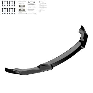 Oneway Egyirányú első légterelő BMW M2 Competition F87 2018-2020 modellhez - Fényes fekete Front spoilers