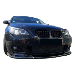 Oneway Egyirányú első légterelő alkalmas BMW 5-Series E60/E61 M-Pack 2003-2010 - Fényes fekete Front spoilers