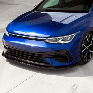 Oneway Egyirányú első légterelő alkalmas Volkswagen Golf VIII HB/Variant R 2020- - Fényes fekete Front spoilers
