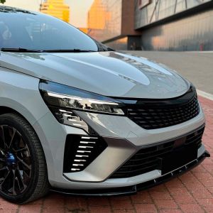 Oneway Egyirányú első légterelő alkalmas Renault Clio V Facelift 2023-hoz - Fényes fekete Front spoilers