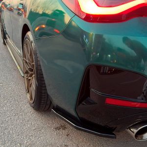 Oneway Egyirányú hátsó oldalsó diffúzorok alkalmas BMW i4 G26 M-Pack 2021- - Fényes fekete Diffusers